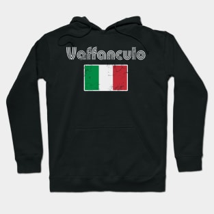 Vaffanculo Italian Flag Italia Italy Retro Hoodie